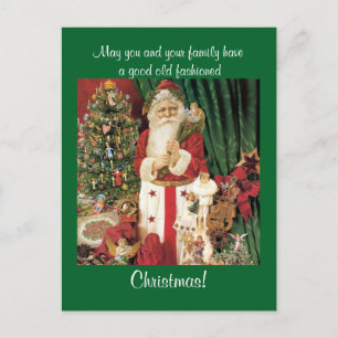 Cartes Pour Fêtes Annuelles Père Noël vintage