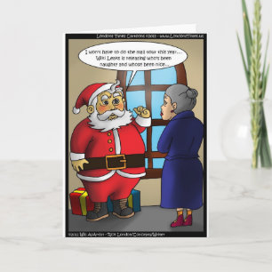 Cartes Pour Fêtes Annuelles Père Noël & Wiki Leaks Cadeaux Drôles T-shirts & C