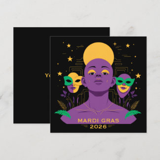 Cartes Pour Fêtes Annuelles Perfect for Mardi Gras 2026