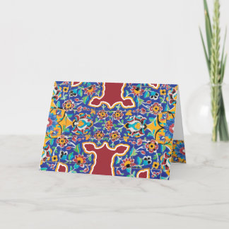 Cartes Pour Fêtes Annuelles Perse de mosaïque Safavi