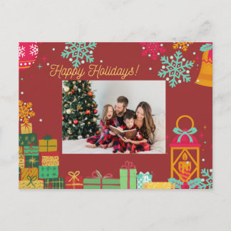 Cartes Pour Fêtes Annuelles Personalized Holiday Postcard – Add Your Photo