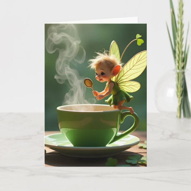 Cartes Pour Fêtes Annuelles Personalized St. Patrick's Day Fairy Card (Devant)