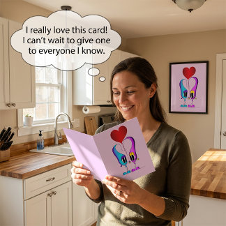 Cartes Pour Fêtes Annuelles Personnage de dessin animé de la Saint-Valentin