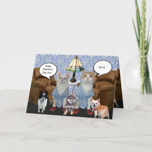 Cartes Pour Fêtes Annuelles Personnalisable Funny Cats Valentine