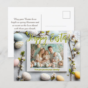 Cartes Pour Fêtes Annuelles 🐰 🥚 🌸 personnalisable 🐇 Hoppy Easter