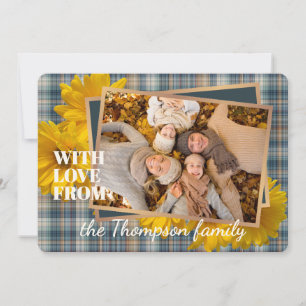 Cartes Pour Fêtes Annuelles Personnalisé Avec Amour Pour Thanksgiving Holiday