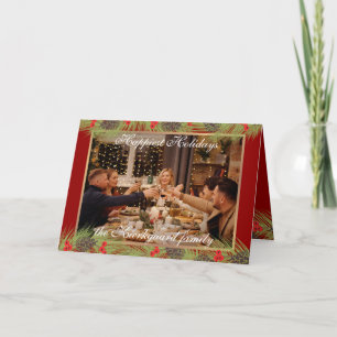 Cartes Pour Fêtes Annuelles Personnalisé Classique Classique Chic Happest