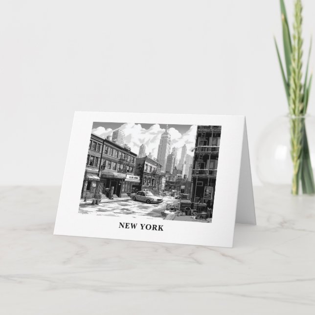 Cartes Pour Fêtes Annuelles Personnalisé de New York manhattan (Devant)