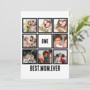 Cartes Pour Fêtes Annuelles Personnalisé Moderne Meilleure Maman Ever 8 Photo 