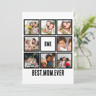 Cartes Pour Fêtes Annuelles Personnalisé Moderne Meilleure Maman Ever 8 Photo 