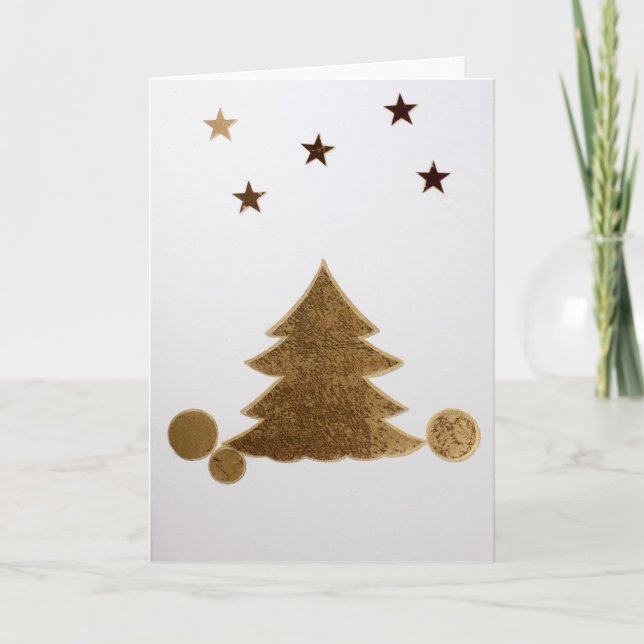 Cartes Pour Fêtes Annuelles Personnaliser l'arbre de Noël, ornements (Devant)