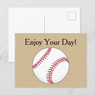 Cartes Pour Fêtes Annuelles Personnaliser le ballon de baseball