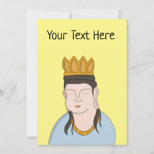 Cartes Pour Fêtes Annuelles Personnaliser votre Bouddha Texte