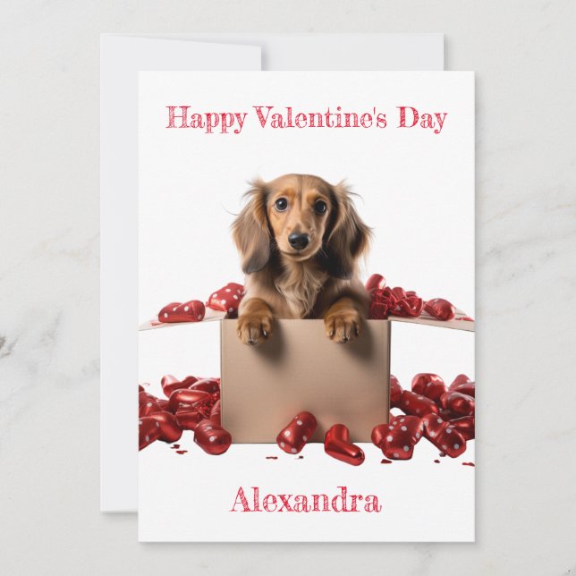 Cartes Pour Fêtes Annuelles Personnalisez la tasse de cheveux longs Valentine (Devant)