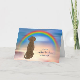 Cartes Pour Fêtes Annuelles Perte de la sympathie arc-en-ciel du récupérateur