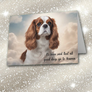 Cartes Pour Fêtes Annuelles Perte de sympathie pour Cavalier King Charles Span