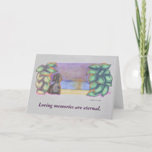 Cartes Pour Fêtes Annuelles Pet / Dog Condolence Card