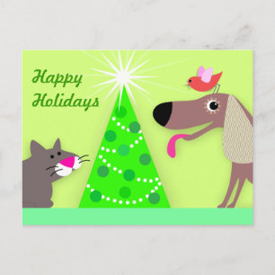 Cartes Pour Fêtes Annuelles Pet Sitters Salutations de vacances