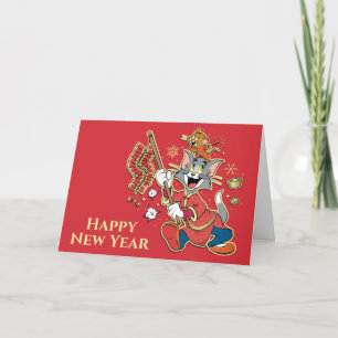Cartes Pour Fêtes Annuelles Pétards Tom & Jerry Lighting
