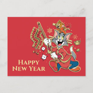 Cartes Pour Fêtes Annuelles Pétards Tom & Jerry Lighting