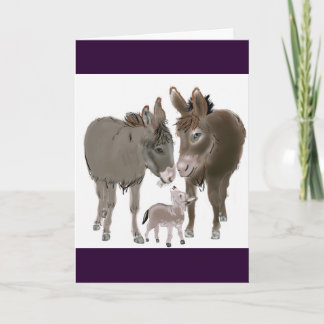 Cartes Pour Fêtes Annuelles Petit âne