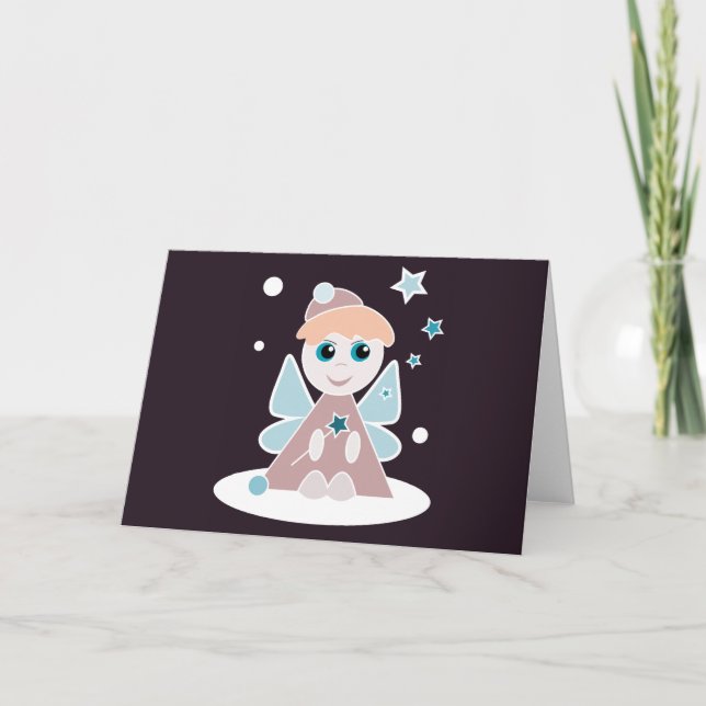 Cartes Pour Fêtes Annuelles Petit Ange (Devant)