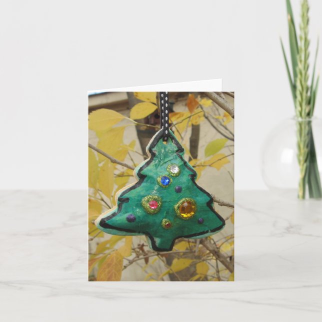 Cartes Pour Fêtes Annuelles Petit arbre (Devant)