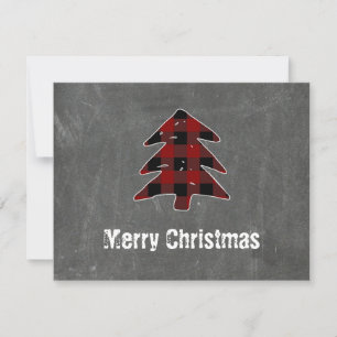 Cartes Pour Fêtes Annuelles Petit bison rouge blanc Joyeux Noël