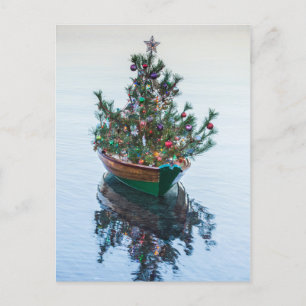 Cartes Pour Fêtes Annuelles Petit dory avec sapin de Noël