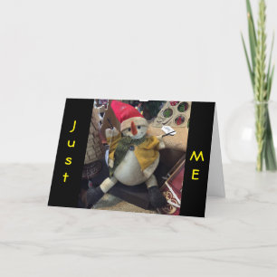 CARTES POUR FÊTES ANNUELLES PETIT ESPRIT DE NEIGE EN HIVER/VACANCES SAISON