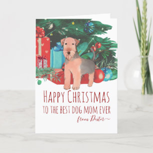 Cartes Pour Fêtes Annuelles Petit Gallois Terrier Puppy Noël