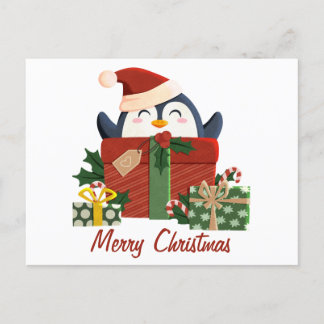 Cartes Pour Fêtes Annuelles Petit manchot