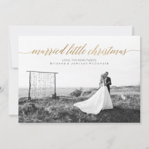 Cartes Pour Fêtes Annuelles Petit Noël marié photo neuve   Or