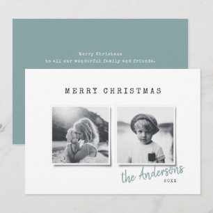 Cartes Pour Fêtes Annuelles Petit Noël moderne multi photo