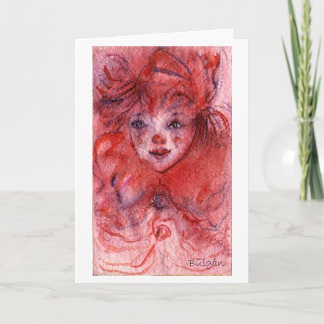 CARTES POUR FÊTES ANNUELLES PETITE CLOWN (Devant)