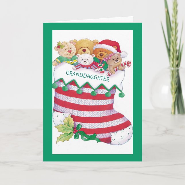 Cartes Pour Fêtes Annuelles Petite-fille (Devant)