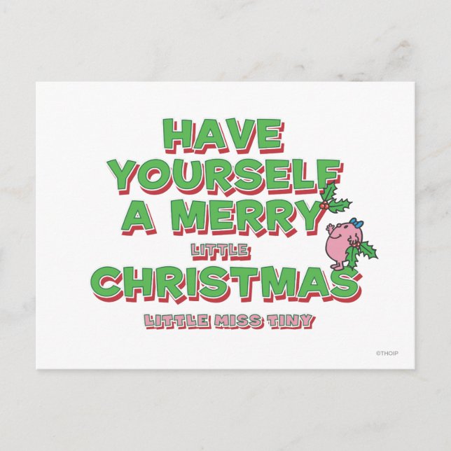 Cartes Pour Fêtes Annuelles Petite Miss Tiny Christmas (Devant)