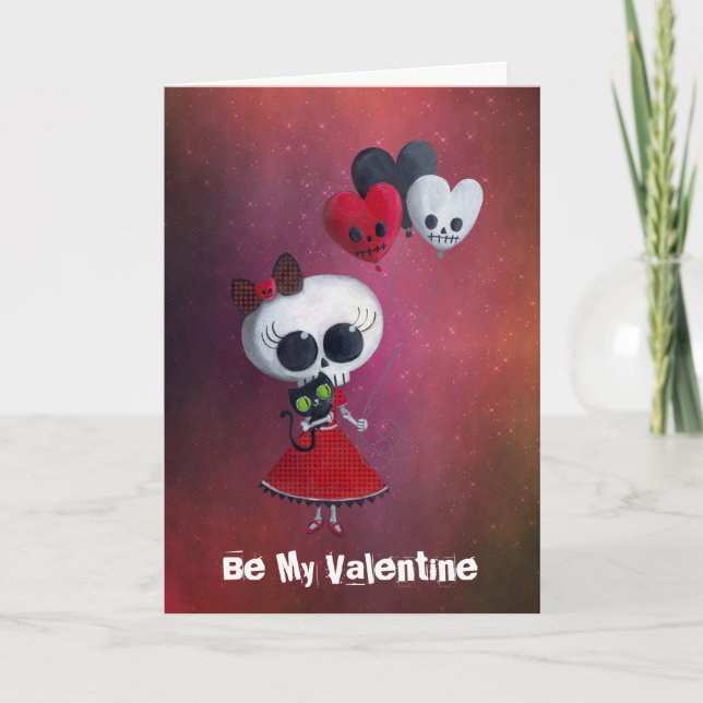 Cartes Pour Fêtes Annuelles Petite Mlle Death Valentine (Devant)