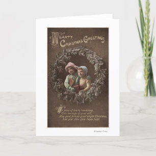 Cartes Pour Fêtes Annuelles Petits enfants dans Armclasp