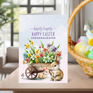 Cartes Pour Fêtes Annuelles Petits Lapins Personnalisés Petite-Fille Pâques