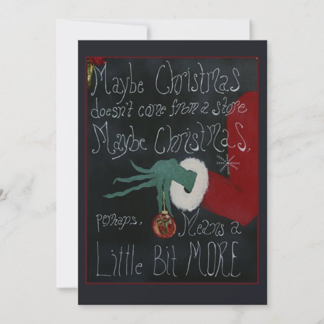 Cartes Pour Fêtes Annuelles Peut-être Noël (Devant)