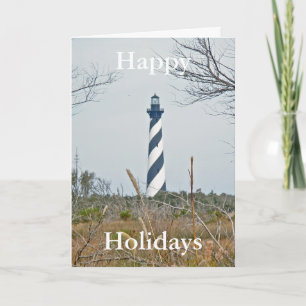Cartes Pour Fêtes Annuelles Phare de Cape Hatteras Joyeuses Vacances