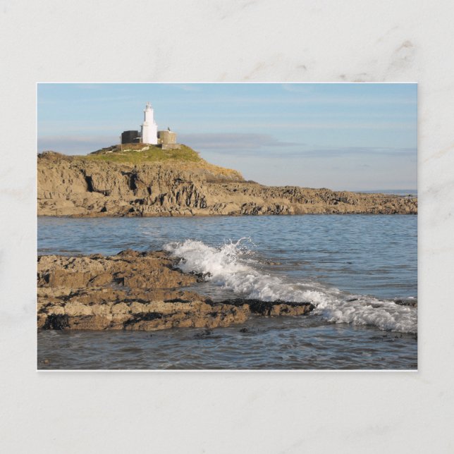 Cartes Pour Fêtes Annuelles Phare de Mumbles (Devant)