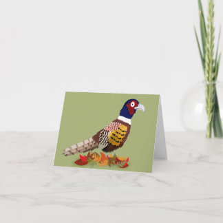 Cartes Pour Fêtes Annuelles Pheasant