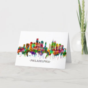 Cartes Pour Fêtes Annuelles Philadelphie Pennsylvanie Skyline