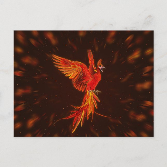 Cartes Pour Fêtes Annuelles Phoenix Rising - # 1 (Devant)