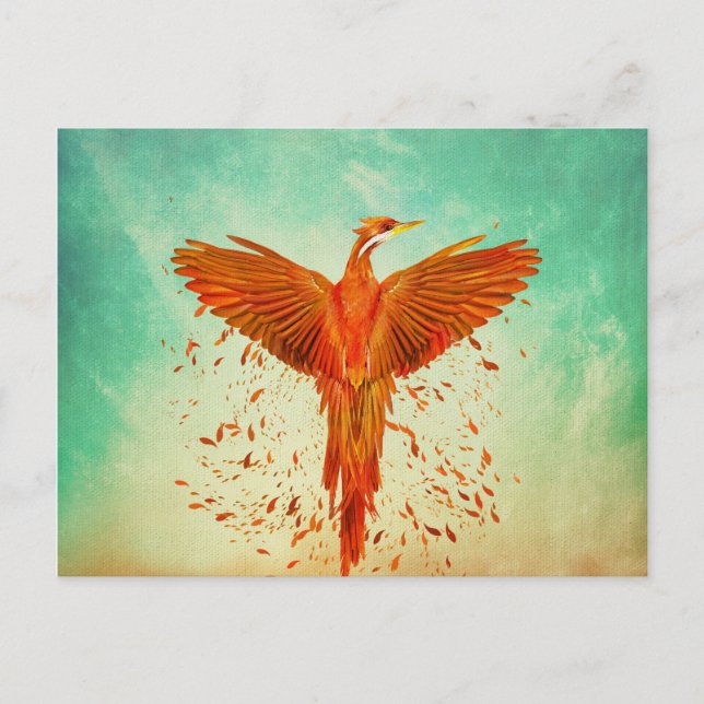 Cartes Pour Fêtes Annuelles Phoenix Rising - Médias mixtes (Devant)
