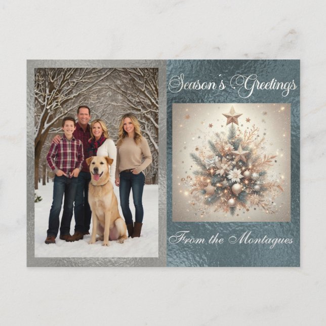Cartes Pour Fêtes Annuelles Photo avec Pearl Christmas Design (Devant)