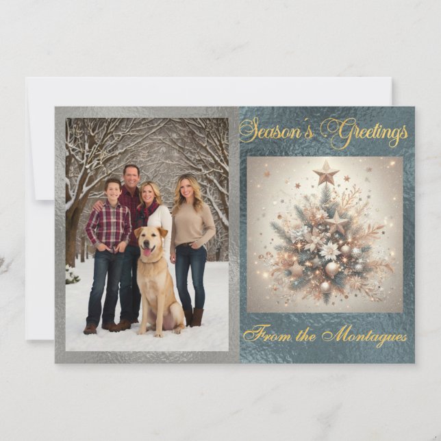 Cartes Pour Fêtes Annuelles Photo avec Pearl Christmas Design (Devant)