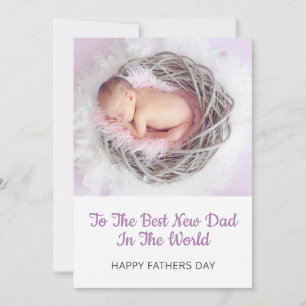 Cartes Pour Fêtes Annuelles Photo bébé   Meilleure nouvelle Fête des pères pap